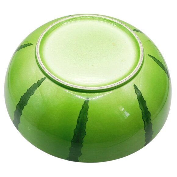 Watermelon Ceramic Serving Bowl 11 Inches Pink Green Summer Fruit Salads Snacks - Picture 7 of 12